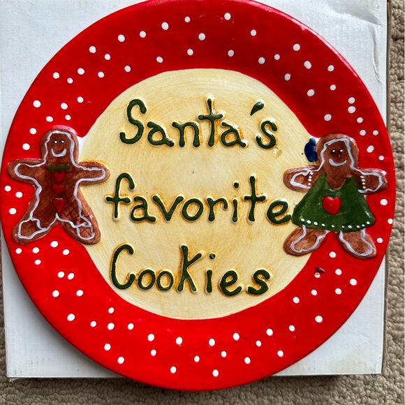 Santa’s Cookie plate NIB - Picture 1 of 2
